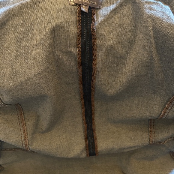 Wit & Wisdom Blue Jean Jacket Fitted Tailored Style - Picture 13 of 15